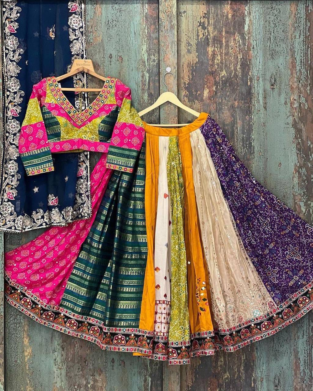Multicolor Lehenga - Image 4