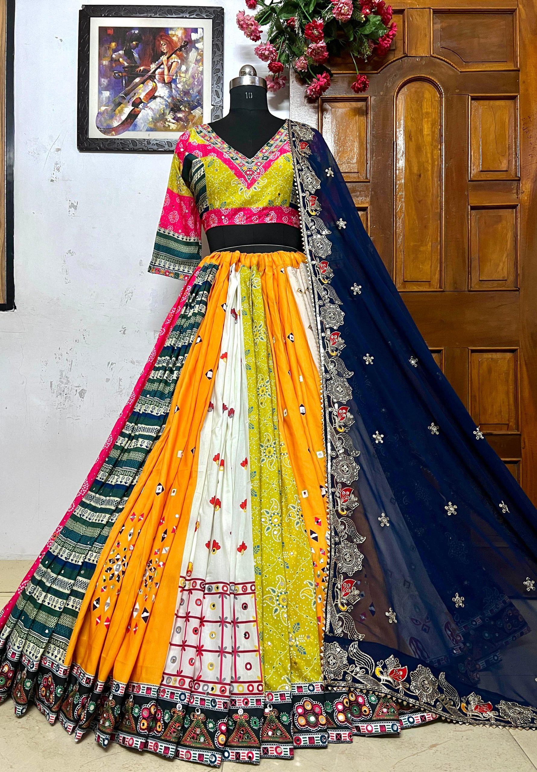 Multicolor Lehenga - Image 6