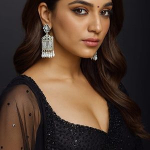 Pearl Cascade Silver Statement Earrings